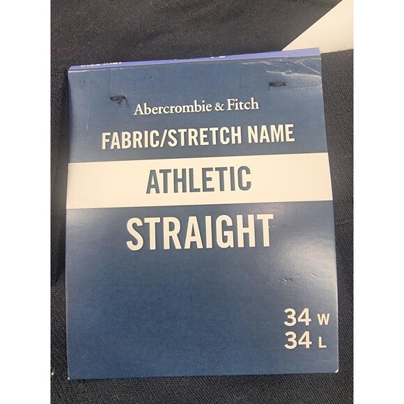 Abercrombie & Fitch Pants Mens 34x34 Black Athletic Straight Dress Slacks - Picture 5 of 13